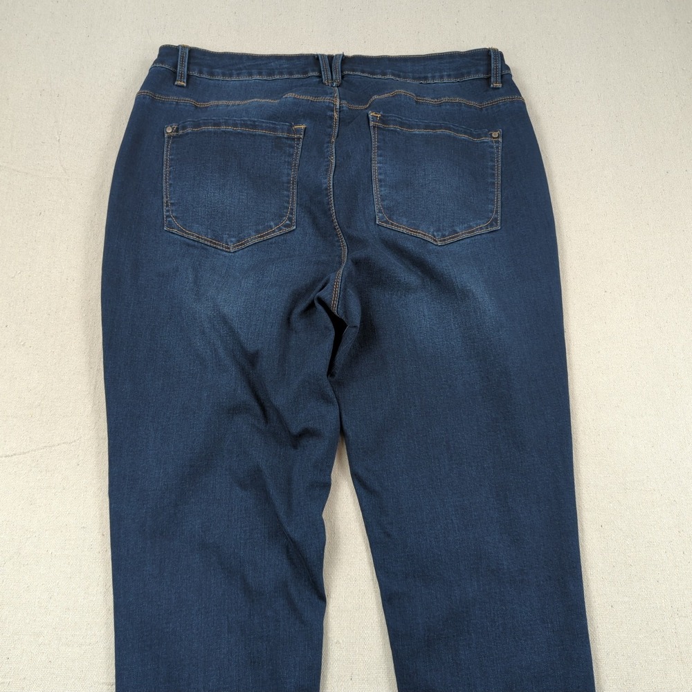 Curve Appeal Jeans Womens 16W Blue‎ Essential Skinny High Rise Stretch - Picture 13 of 15